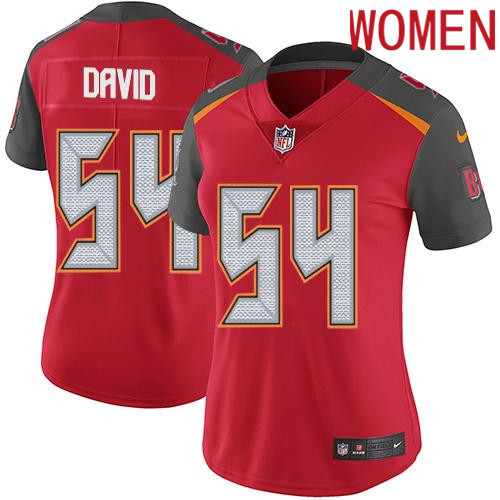 2019 Women Tampa Bay Buccaneers 54 David red Nike Vapor Untouchable Limited NFL Jersey